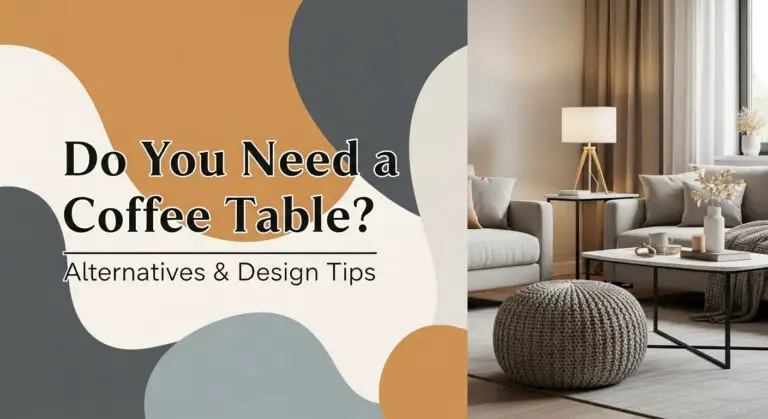 Do You Need a Coffee Table? Alternatives & Design Tips