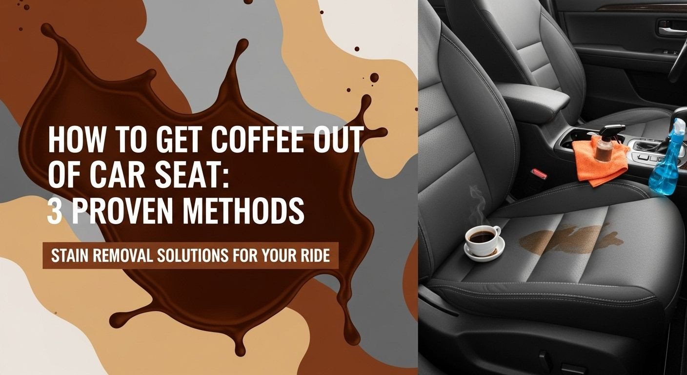 How To Get Coffee Out Of Car Seat: 3 Proven Methods