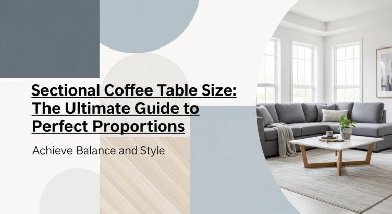 Sectional Coffee Table Size: The Ultimate Guide to Perfect Proportions