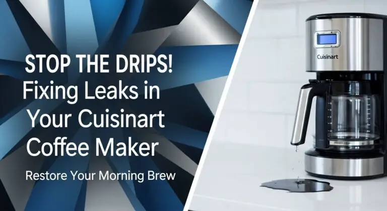 Stop the Drips! Fixing Leaks in Your Cuisinart Coffee Maker