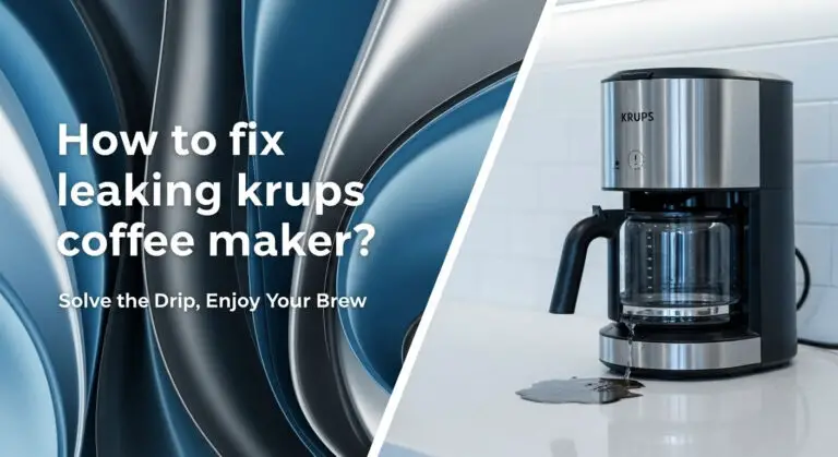 how to fix leaking krups coffee maker?