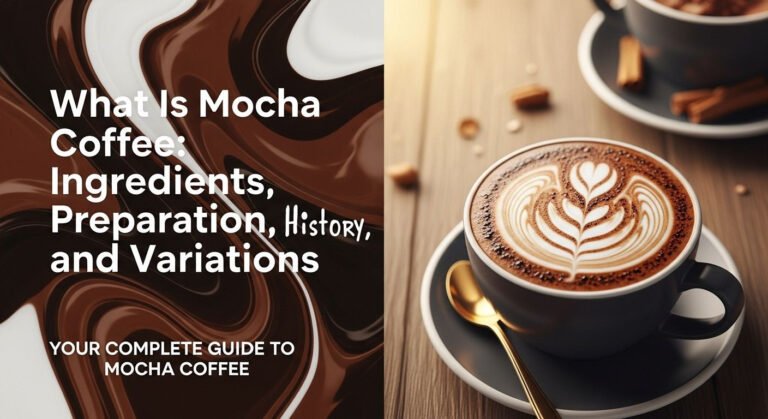 What Is Mocha Coffee: Ingredients, Preparation, History, and Variations