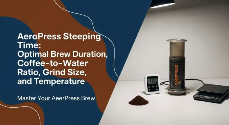 AeroPress Steeping Time: Optimal Brew Duration, Coffee-to-Water Ratio, Grind Size, and Temperature 7 AeroPress Steeping Time: Optimal Brew Duration, Coffee-to-Water Ratio, Grind Size, and Temperature