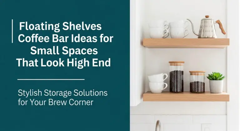 Floating Shelves Coffee Bar Ideas for Small Spaces That Look High End