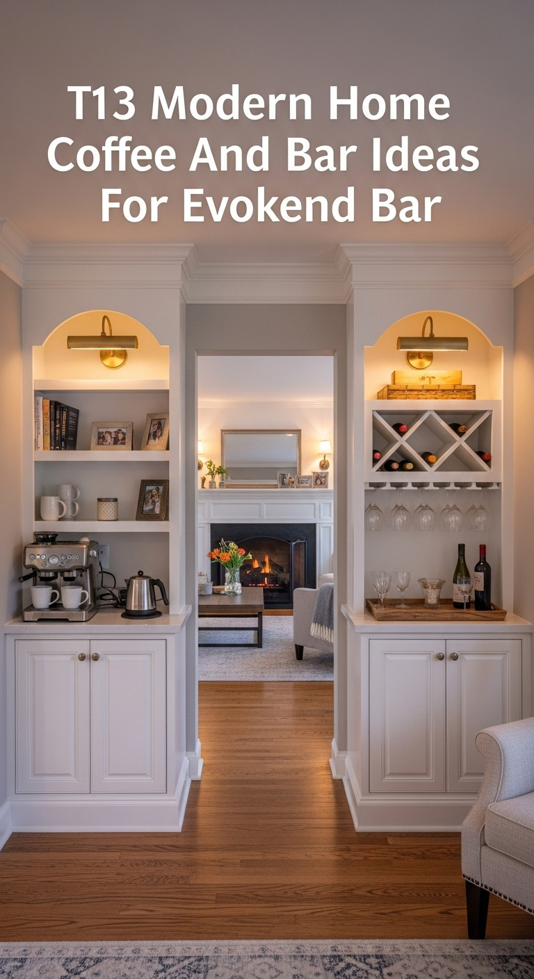 Luxury home coffee and wine bar with high-end appliances and a sophisticated design