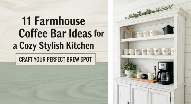 11 Farmhouse Coffee Bar Ideas for a Cozy Stylish Kitchen [year]