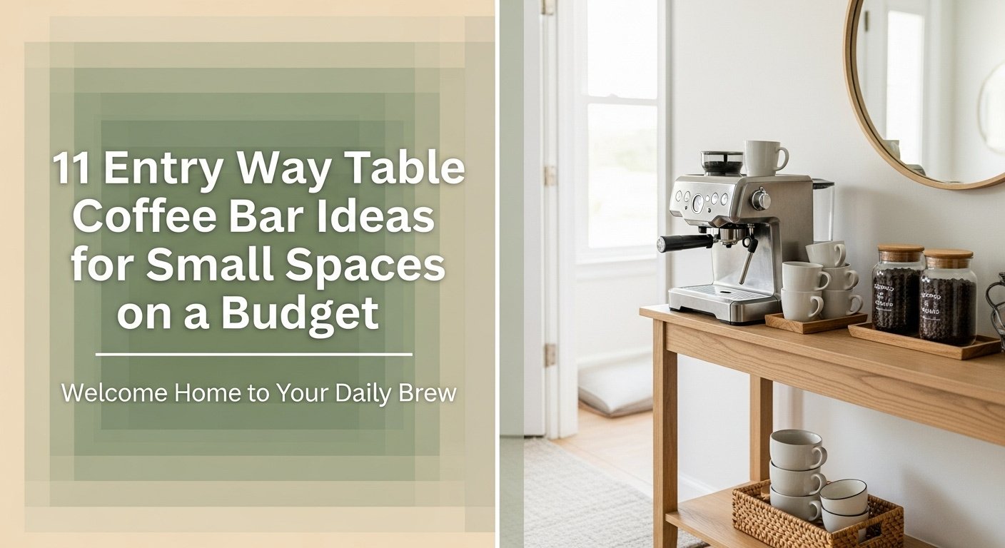 11 Entry Way Table Coffee Bar Ideas For Small Spaces On A Budget