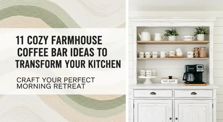 11 Cozy Farmhouse Coffee Bar Ideas to Transform Your Kitchen [year]
