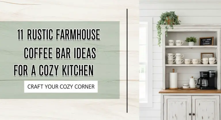 11 Rustic Farmhouse Coffee Bar Ideas for a Cozy Kitchen [year]