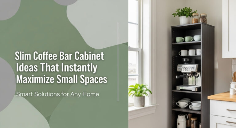 Slim Coffee Bar Cabinet Ideas That Instantly Maximize Small Spaces