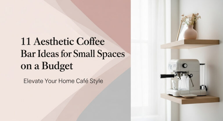 11 Aesthetic Coffee Bar Ideas for Small Spaces on a Budget