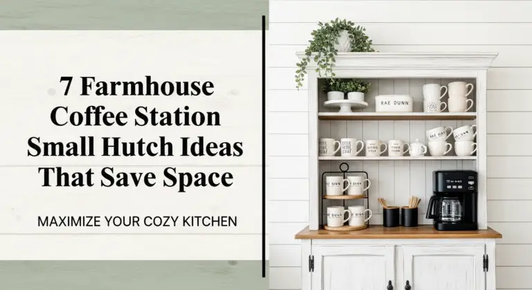 7 Farmhouse Coffee Station Small Hutch Ideas That Save Space [year]