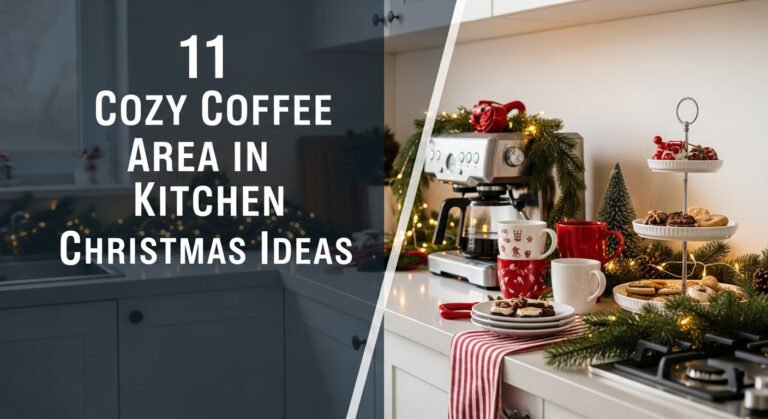 11 Cozy Coffee Area in Kitchen Christmas Ideas [year]