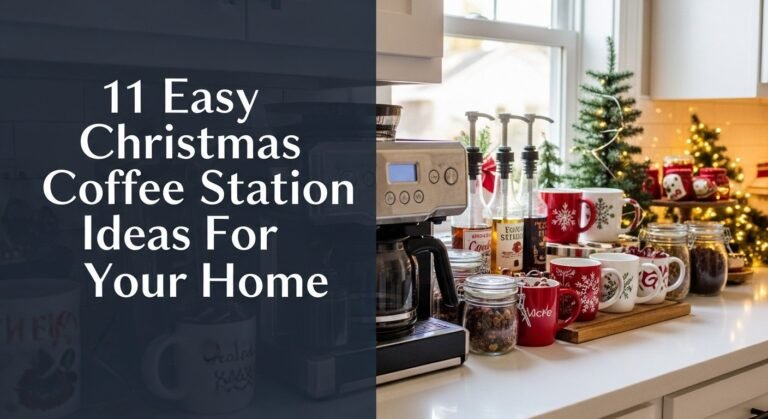 11 Easy Christmas Coffee Station Ideas For Your Home 9 11 Easy Christmas Coffee Station Ideas For Your Home