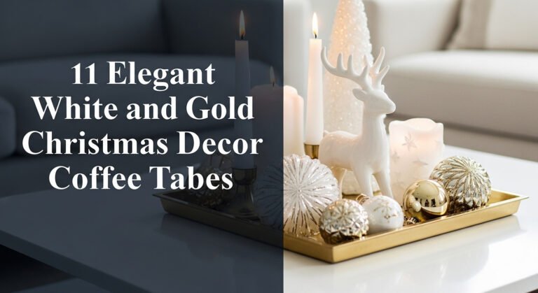 11 Elegant White and Gold Christmas Decor Coffee Table Ideas [year]