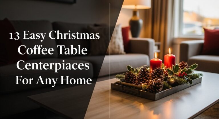 13 Easy Christmas Coffee Table Centerpieces For Any Home 2 13 Easy Christmas Coffee Table Centerpieces For Any Home