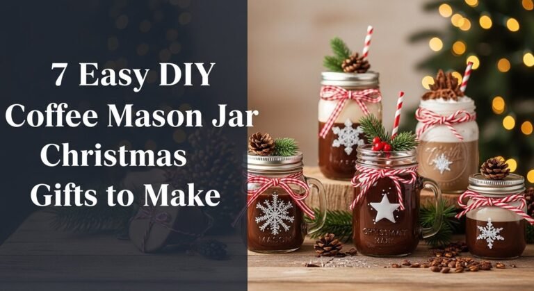 7 Easy DIY Coffee Mason Jar Christmas Gifts to Make 2 7 Easy DIY Coffee Mason Jar Christmas Gifts to Make