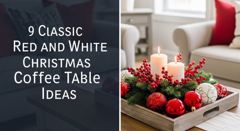 9 Classic Red and White Christmas Coffee Table Ideas [year]