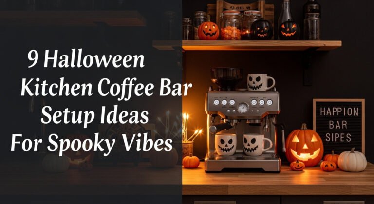 9 Halloween Kitchen Coffee Bar Setup Ideas For Spooky Vibes