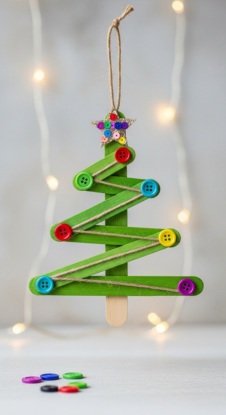 Child painting salt dough star ornament Christmas crafting bokeh holiday aesthetic Pinterest vertical photograph