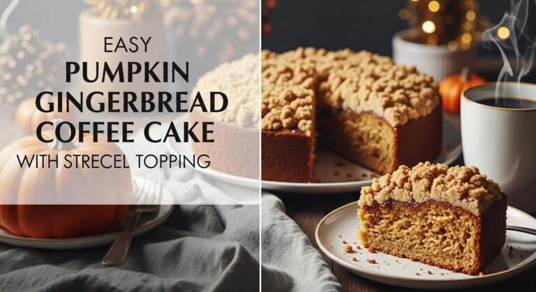 Easy Pumpkin Gingerbread Coffee Cake with Streusel Topping 9 Easy Pumpkin Gingerbread Coffee Cake with Streusel Topping
