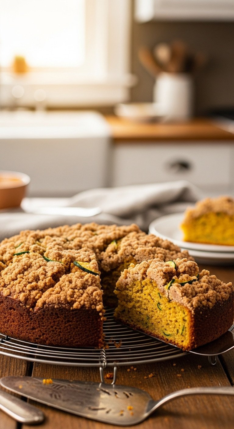 Easy Zucchini Pumpkin Coffee Cake with Spice Streusel Recipe 13 null