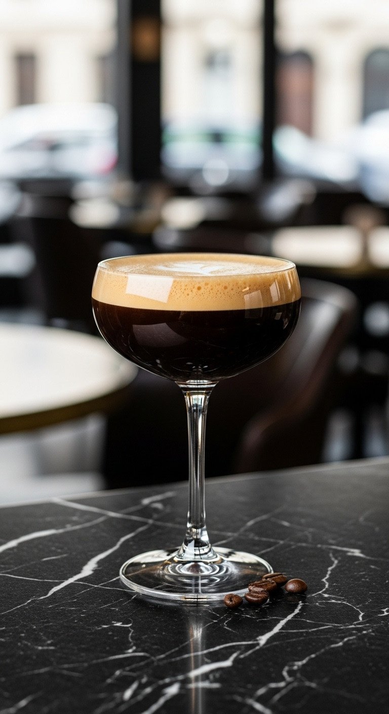 9 Effortless Cold Espresso Drinks For The Home Barista 11 Elegant Italian shakerato in chilled coupe glass, dark espresso, velvety light-brown foam, coffee bean on black marble. Recipe.