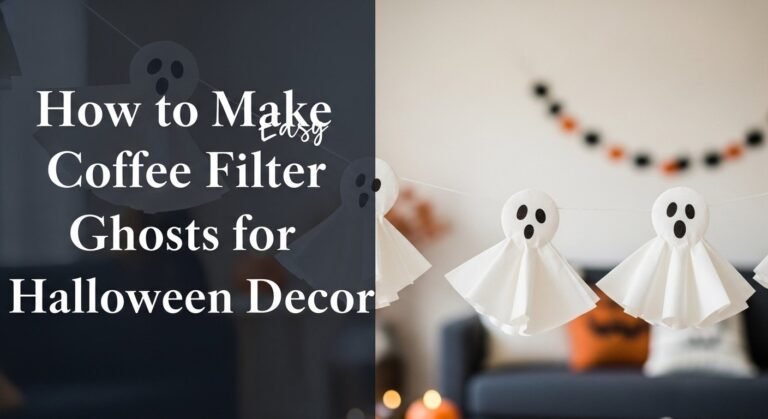 How to Make Easy Coffee Filter Ghosts for Halloween Decor 6 How to Make Easy Coffee Filter Ghosts for Halloween Decor