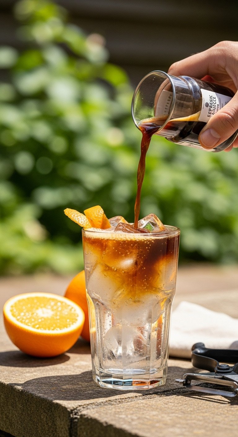 9 Effortless Cold Espresso Drinks For The Home Barista 13 Refreshing espresso tonic in collins glass, espresso, tonic water, ice, bright orange peel garnish. Orange and peeler. Recipe.