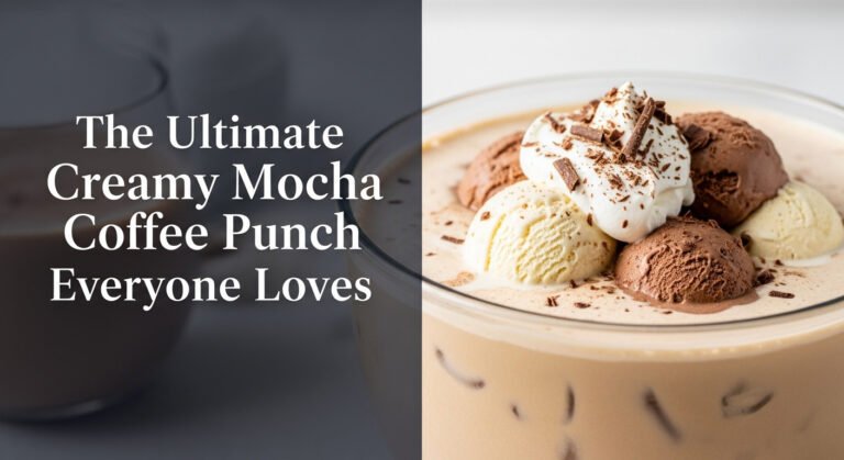 The Ultimate Creamy Mocha Coffee Punch Everyone Loves