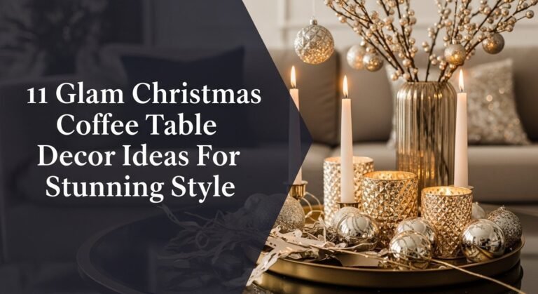 11 Glam Christmas Coffee Table Decor Ideas For Stunning Style 8 11 Glam Christmas Coffee Table Decor Ideas For Stunning Style
