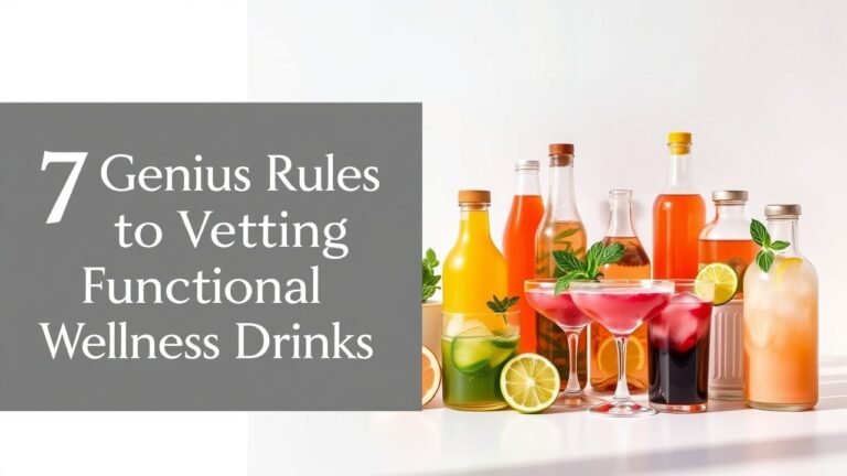 7 Genius Rules to Vetting Functional Wellness Drinks