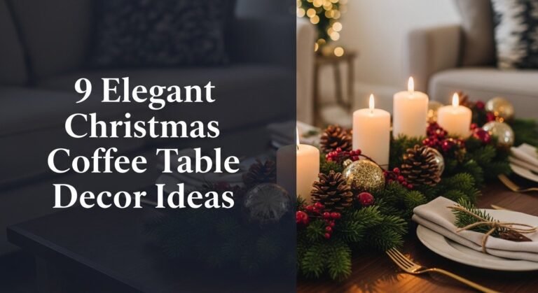 9 Elegant Christmas Coffee Table Decor Ideas for [year]