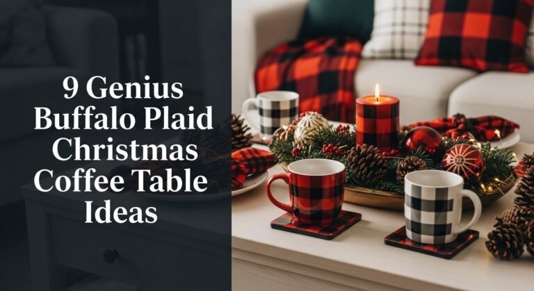 9 Genius Buffalo Plaid Christmas Coffee Table Ideas for [year]