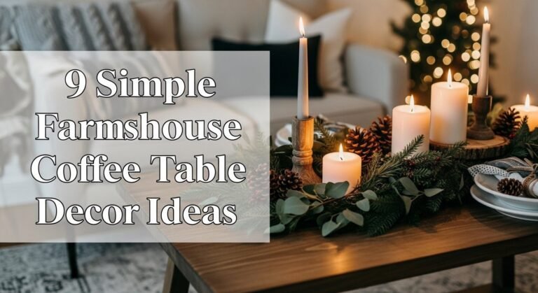 9 Simple Farmhouse Christmas Coffee Table Decor Ideas [year]