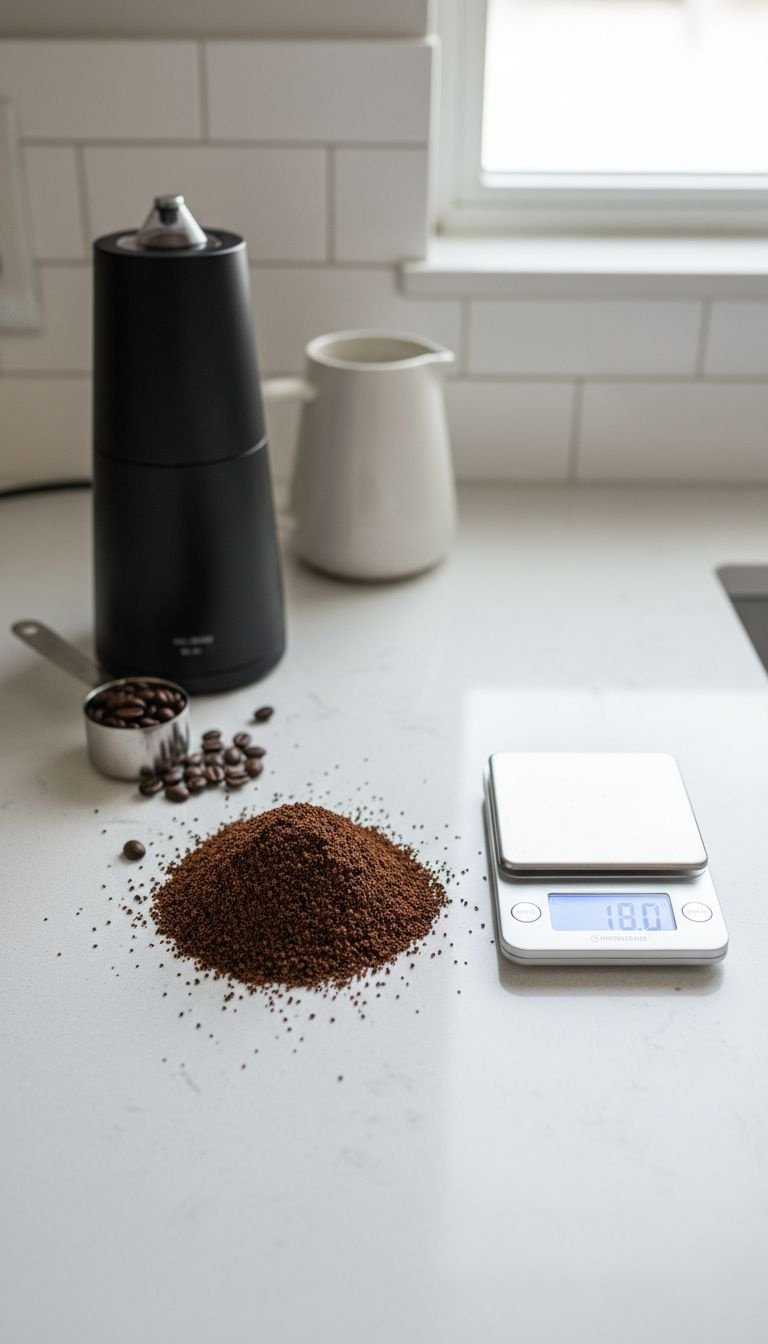 How To Make Moka Pot Coffee That Is Rich And Never Bitter 7 A classic Moka pot with its lid open brews coffee over a low, gentle blue flame on a gas stove's cast iron grate.