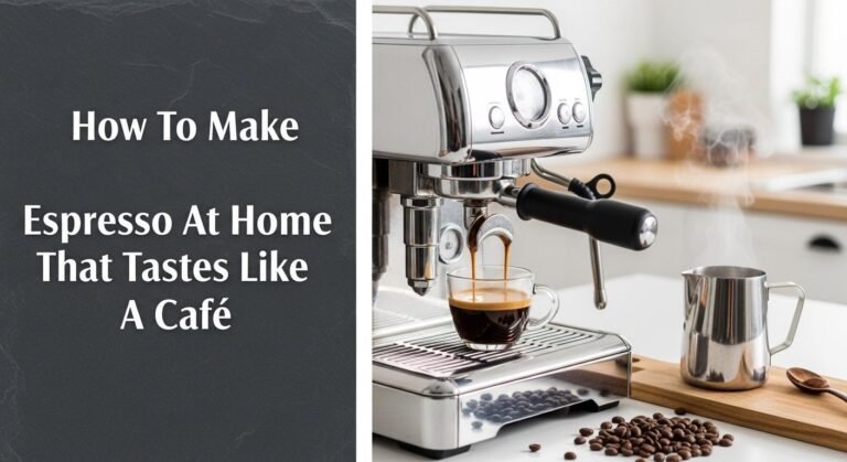 How To Make Espresso At Home That Tastes Like A Cafe 6 How To Make Espresso At Home That Tastes Like A Cafe