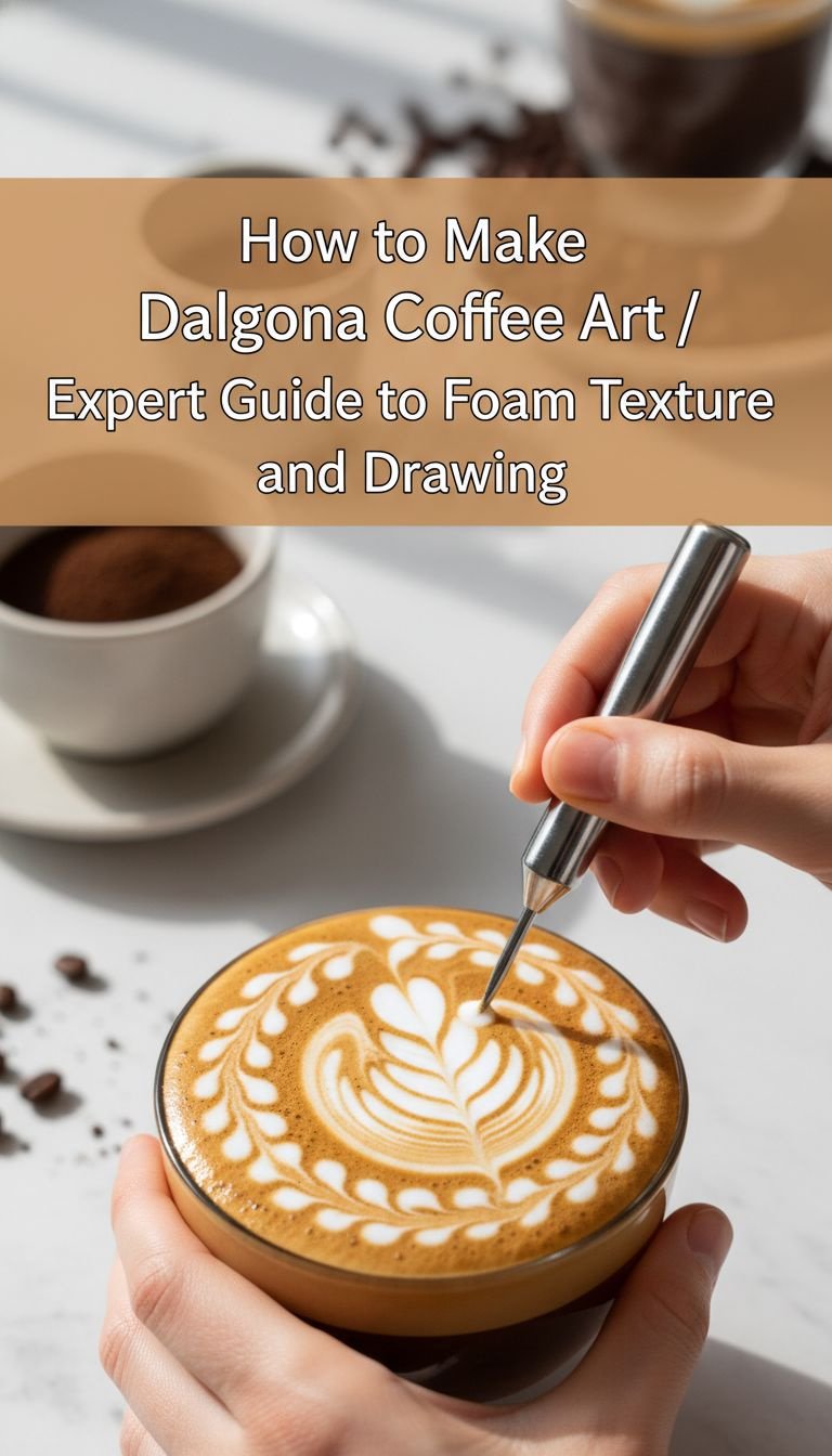 how to make dalgona coffee art