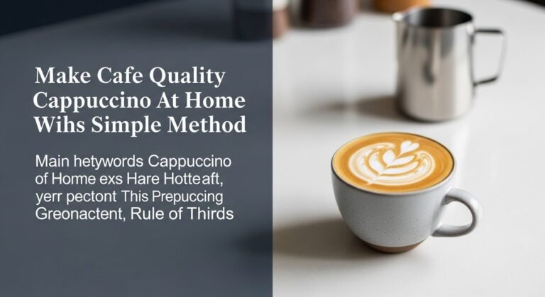 Make Cafe Quality Cappuccino At Home With This Simple Method 5 Make Cafe Quality Cappuccino At Home With This Simple Method