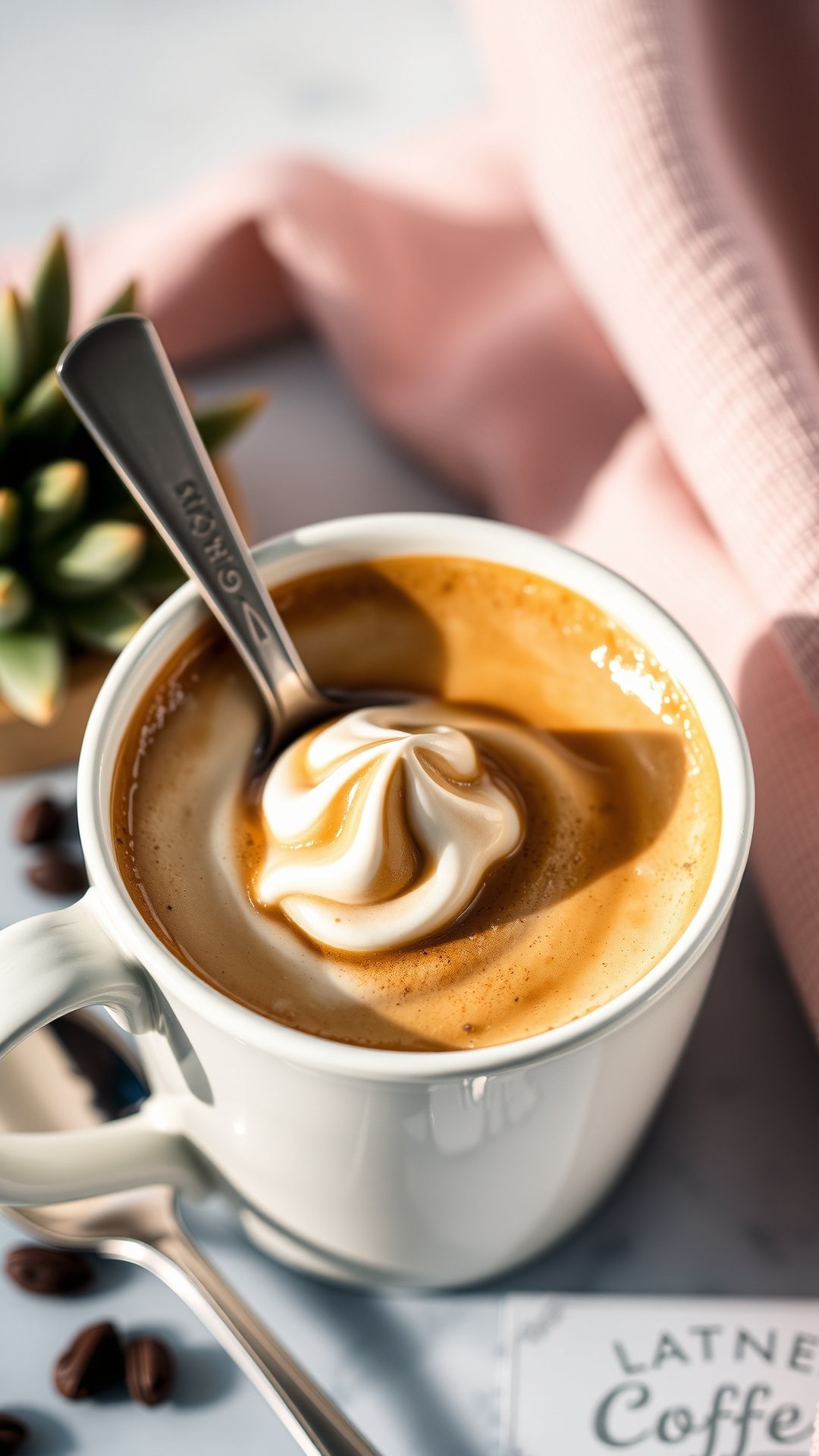 Making cowboy coffee by pouring water into a metal enamel pot sitting on a grate over a crackling campfire in a forest.
