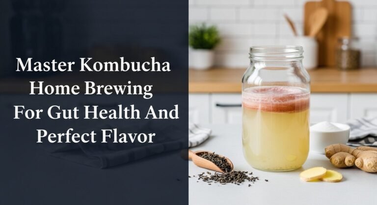 Master Kombucha Home Brewing For Gut Health And Perfect Flavor