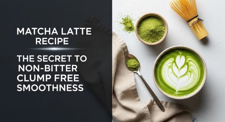 Matcha Latte Recipe The Secret to Non-Bitter Clump Free Smoothness 1 Matcha Latte Recipe The Secret to Non-Bitter Clump Free Smoothness
