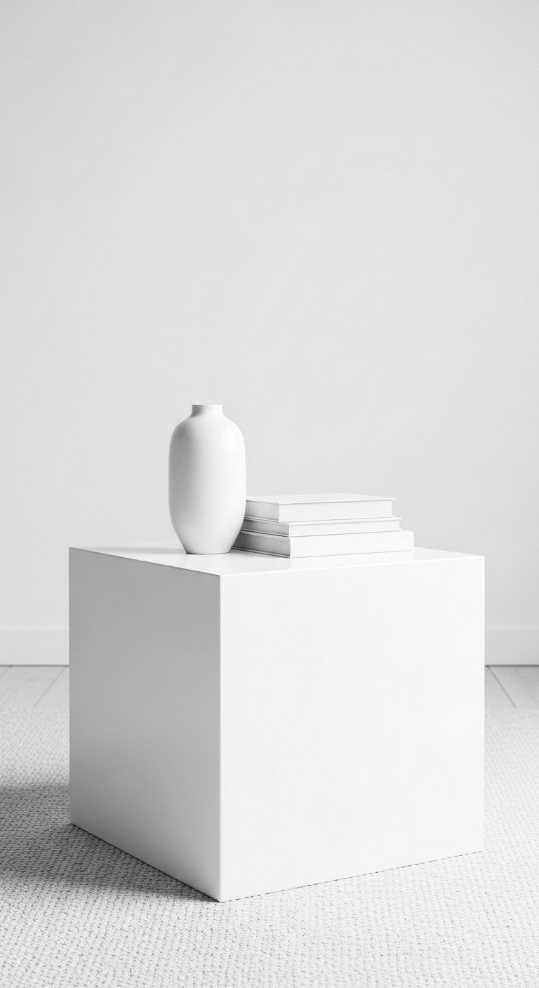 11 Genius Geometric Coffee Table Designs You Need 11 Minimalist geometric cube coffee table made of polished chrome on a neutral rug in a bright, structured living area.