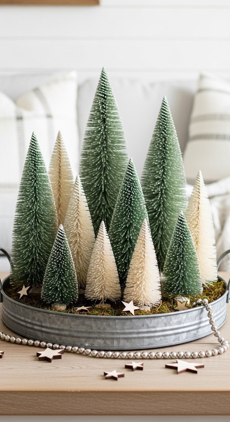 11 Cozy Rustic Christmas Coffee Table Decor Ideas 7 Rustic Christmas coffee table runner: burlap, natural pinecones, glossy red berries, cedar branches on dark wood, soft light.