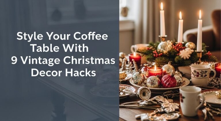 Style Your Coffee Table With 9 Vintage Christmas Decor Hacks