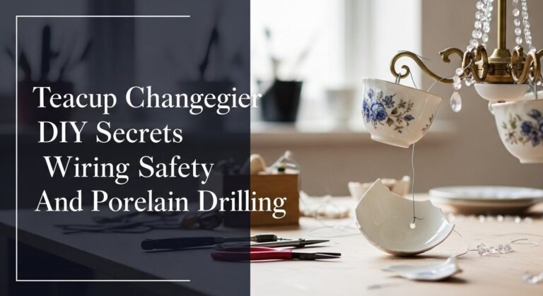 Teacup Chandelier DIY Secrets Wiring Safety And Porcelain Drilling 8 Teacup Chandelier DIY Secrets Wiring Safety And Porcelain Drilling