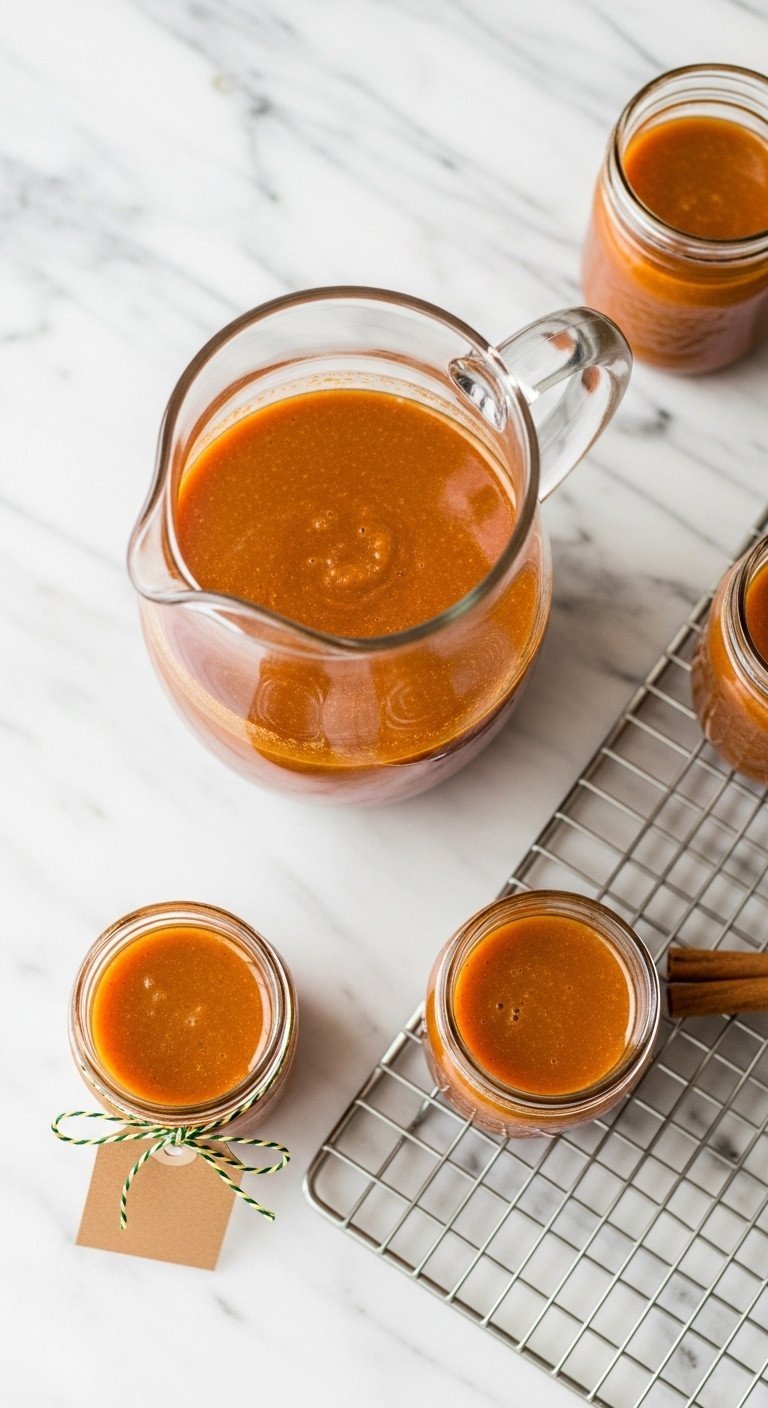 Pumpkin Spice Latte Master The 7 Step Real Recipe 13 Thick, rich pumpkin spice syrup concentrate cooling in clear glass jars on a marble counter. Batch prep for fall flavors.
