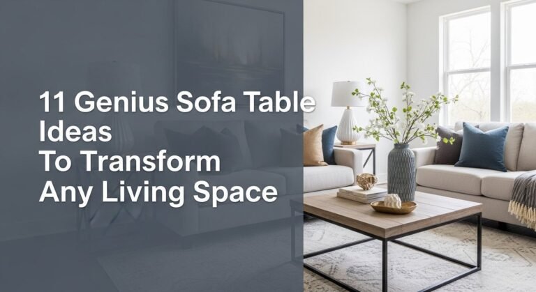 11 Genius Sofa Table Ideas To Transform Any Living Space