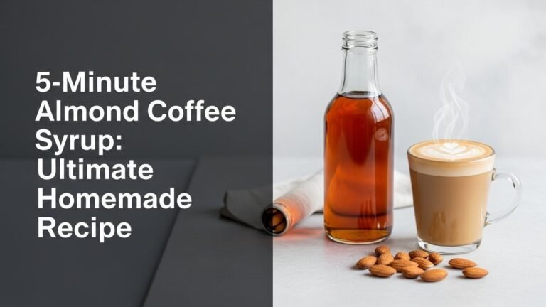 5-Minute Almond Coffee Syrup: Ultimate Homemade Recipe