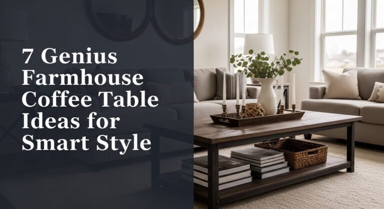 7 Genius Farmhouse Coffee Table Ideas for Smart Style 1 7 Genius Farmhouse Coffee Table Ideas for Smart Style